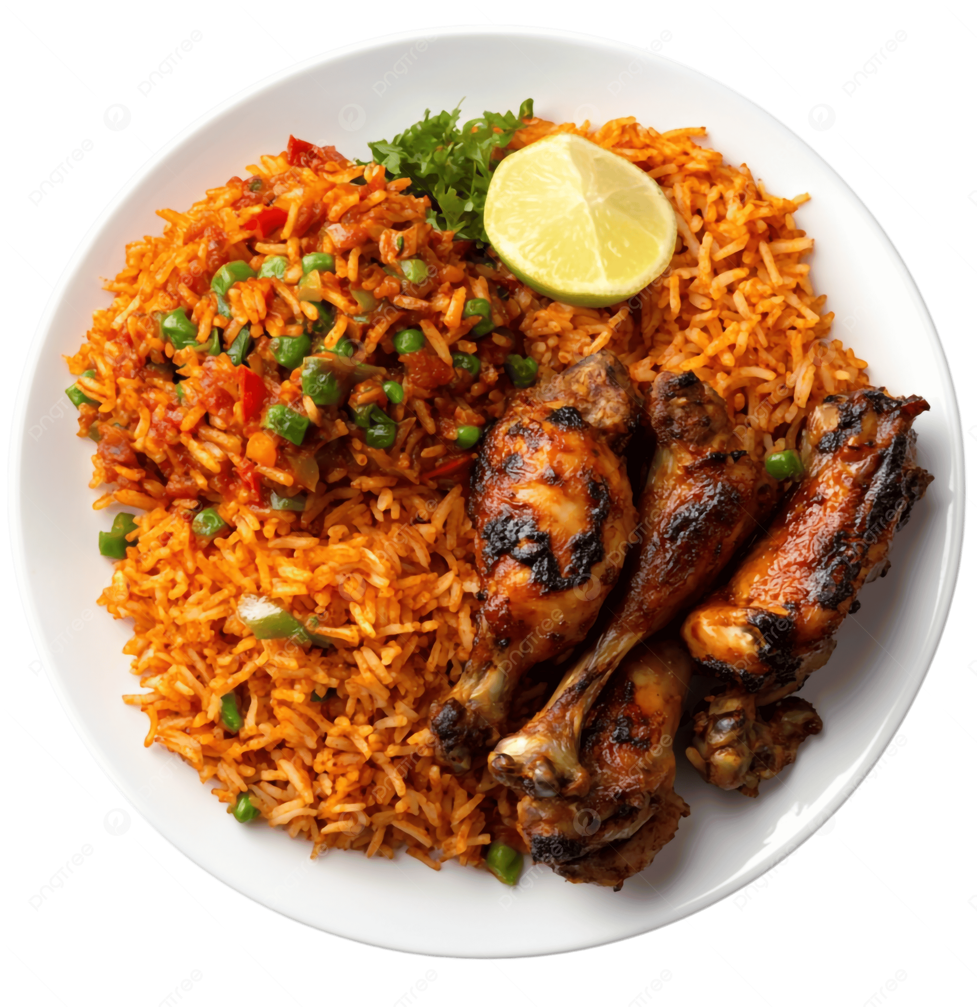 Party Jollof Rice + Chicken